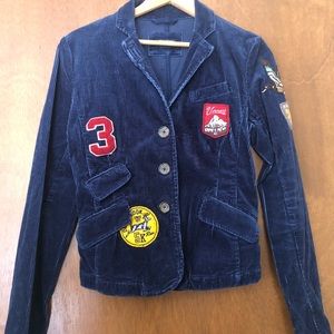 NWOT - American Eagle Corduroy Blazer w/ Patches